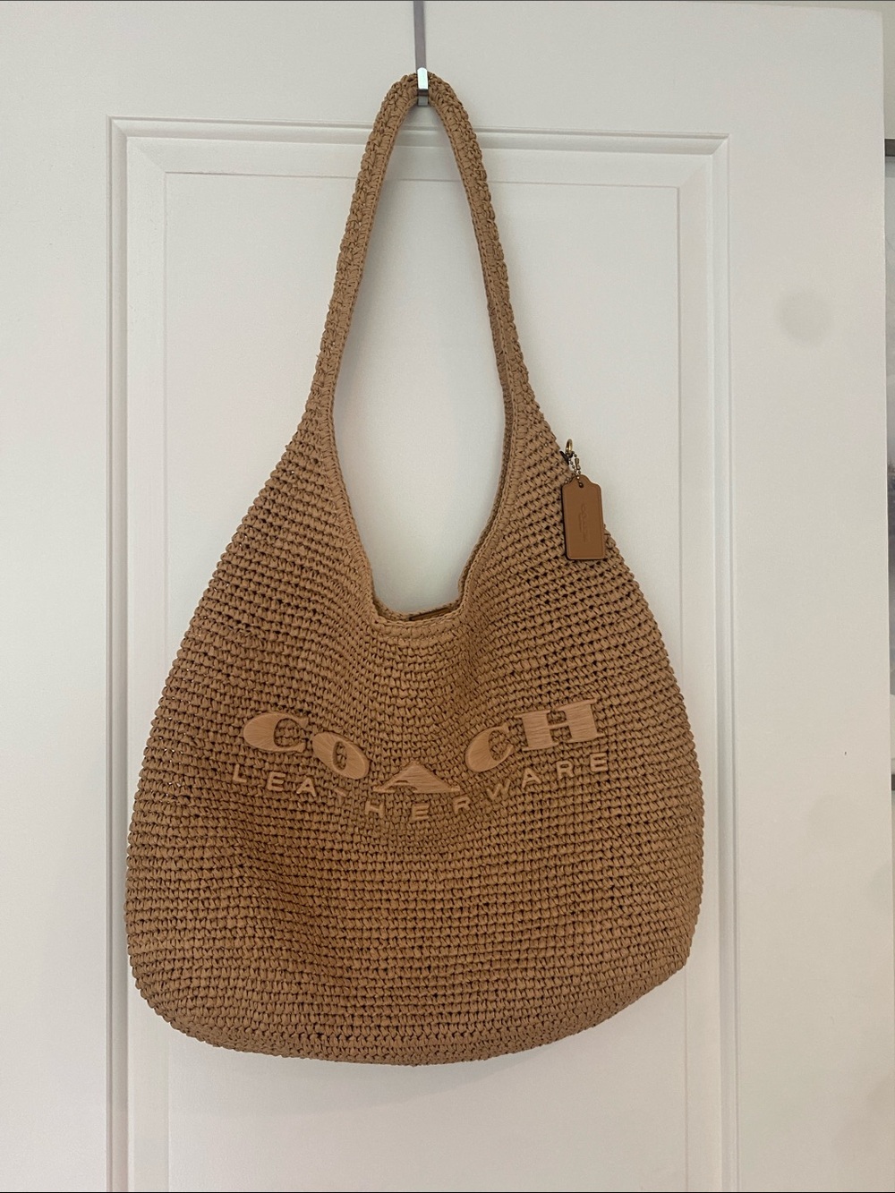 COACH Brooklyn Raffia Large Bag